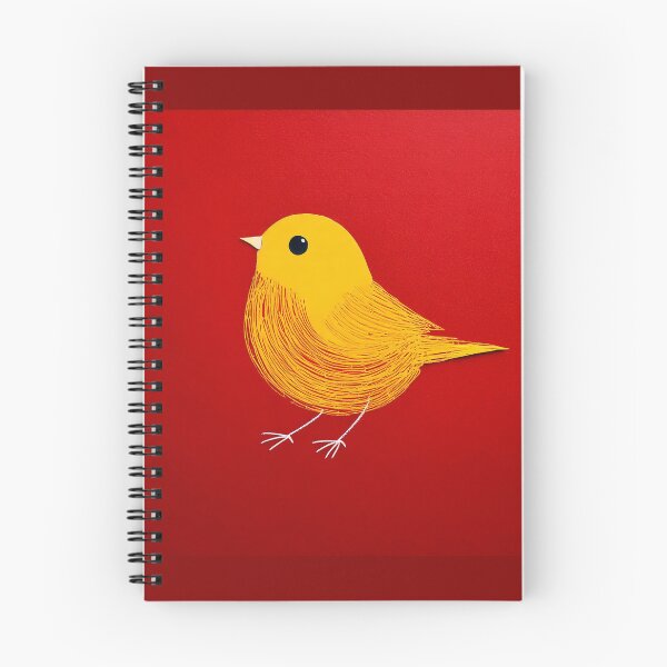 Item preview, Pájaro amarillo sobre fondo rojo designed and sold by seeitknowit.