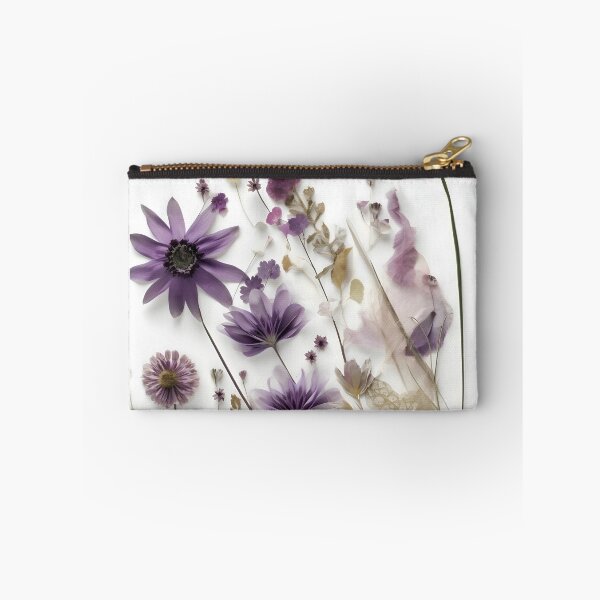 Item preview, Violet purple pressed blossoms flora aesthetical collage designed and sold by EmeraldeaArt.