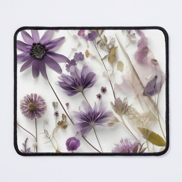 Item preview, Violet purple pressed blossoms flora aesthetical collage designed and sold by EmeraldeaArt.