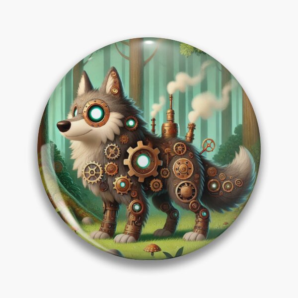 Item preview, Steampunk Wolf designed and sold by Sillytoe.