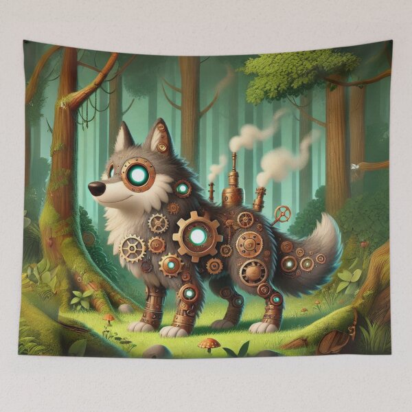 Item preview, Steampunk Wolf designed and sold by Sillytoe.