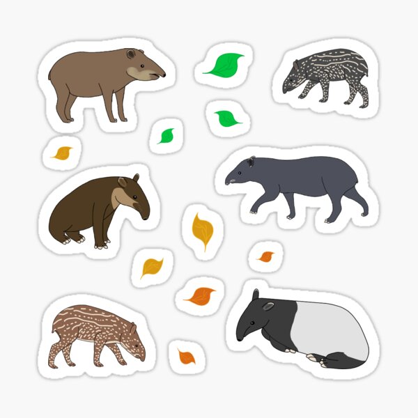 Vista previa del artículo con la obra «Tapir», diseñado y vendido por Leapingdoe.