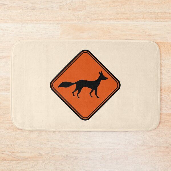 Item preview, Red Fox Info Sign Caution Danger Warning Zone Cool designed and sold by shirt-o-mat.