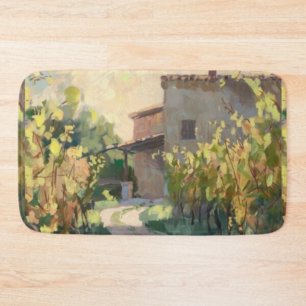 Item preview, Impressionist French Vineyard Path | Sunlit Provence Landscape Painting Inspired by Monet & Pissarro designed and sold by CARRAANN.
