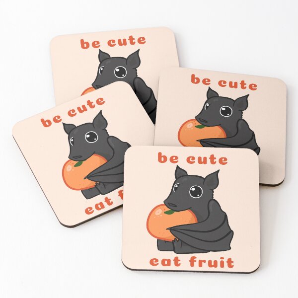 Item preview, "Be Cute Eat Fruit" Fruit Bat designed and sold by rornelson.