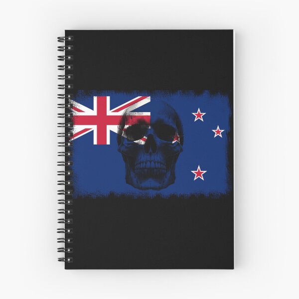 Item preview, NEW ZEALAND SKULL FLAG NATION RAREART COUNTRY HALLOWEEN #ogirdor designed and sold by ogirdorgraphics.