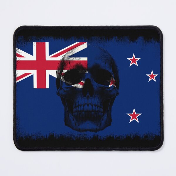 Item preview, NEW ZEALAND SKULL FLAG NATION RAREART COUNTRY HALLOWEEN #ogirdor designed and sold by ogirdorgraphics.