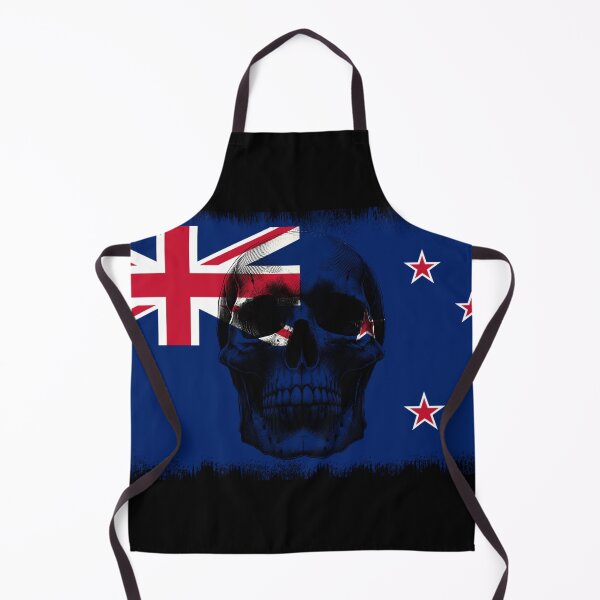 Item preview, NEW ZEALAND SKULL FLAG NATION RAREART COUNTRY HALLOWEEN #ogirdor designed and sold by ogirdorgraphics.