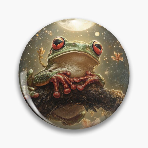 Item preview, "Moonlit Frog" designed and sold by bloorose.