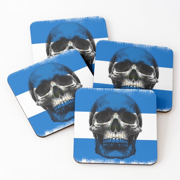 Item preview, NICARAGUA SKULL FLAG NATION RAREART COUNTRY HALLOWEEN #ogirdor designed and sold by ogirdorgraphics.