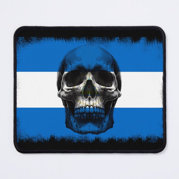 Item preview, NICARAGUA SKULL FLAG NATION RAREART COUNTRY HALLOWEEN #ogirdor designed and sold by ogirdorgraphics.