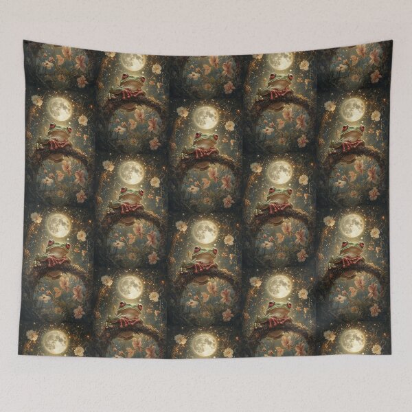 Item preview, "Moonlit Frog" designed and sold by bloorose.