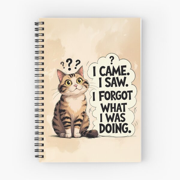 Item preview, Funny Confused Cat – I Came. I Saw. I Forgot What I Was Doing designed and sold by KateVil.