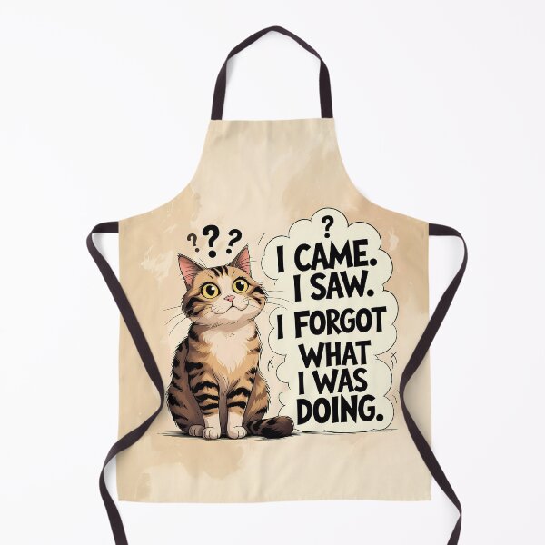 Item preview, Funny Confused Cat – I Came. I Saw. I Forgot What I Was Doing designed and sold by KateVil.