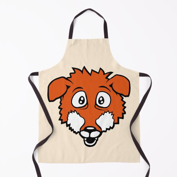 Item preview, Red Fox Crazy Fearful Afraid Painic Animal Cute Face designed and sold by shirt-o-mat.