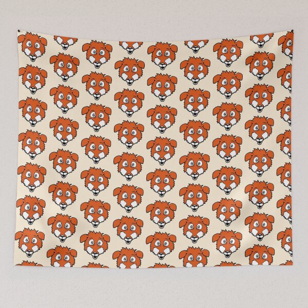 Item preview, Red Fox Crazy Fearful Afraid Painic Animal Cute Face designed and sold by shirt-o-mat.
