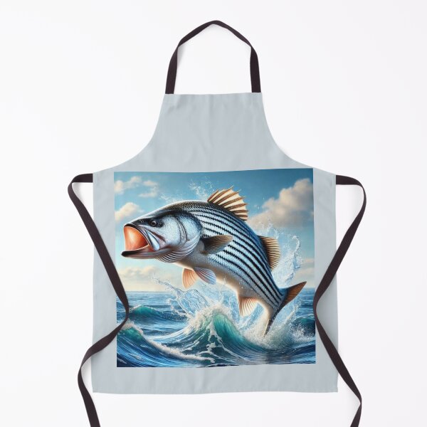 Item preview, Striped Bass Jumping Out of the Water designed and sold by BackgroundND.
