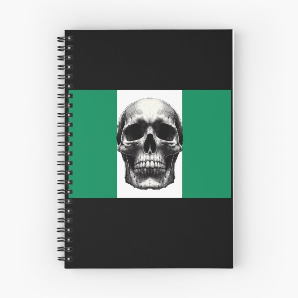 Item preview, NIGERIA SKULL FLAG NATION RAREART COUNTRY HALLOWEEN #ogirdor designed and sold by ogirdorgraphics.