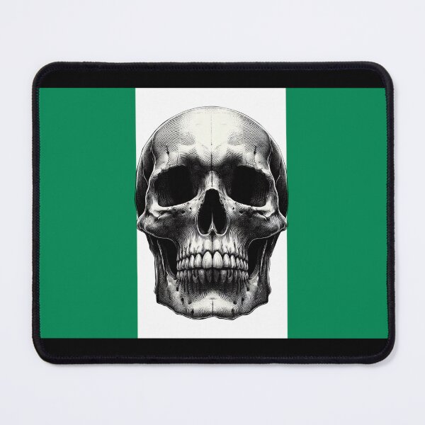 Item preview, NIGERIA SKULL FLAG NATION RAREART COUNTRY HALLOWEEN #ogirdor designed and sold by ogirdorgraphics.