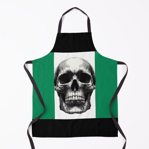 Item preview, NIGERIA SKULL FLAG NATION RAREART COUNTRY HALLOWEEN #ogirdor designed and sold by ogirdorgraphics.