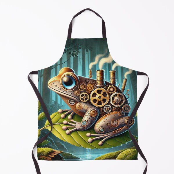 Item preview, Steampunk Wood Frog designed and sold by Sillytoe.