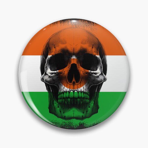 Item preview, NIGER SKULL FLAG NATION RAREART COUNTRY HALLOWEEN #ogirdor designed and sold by ogirdorgraphics.