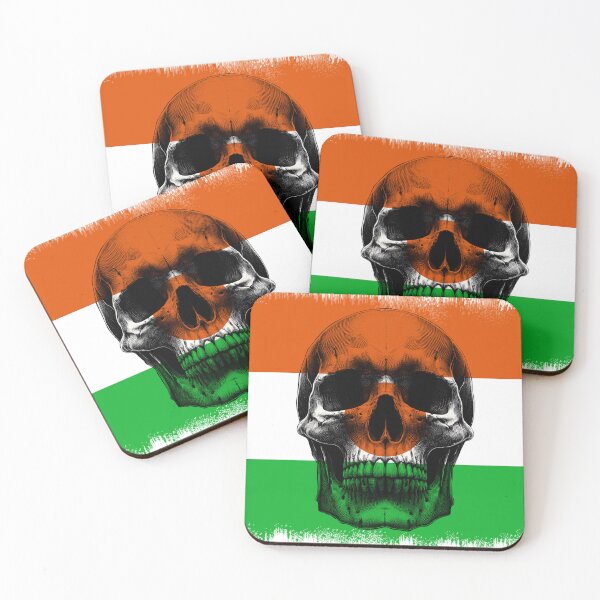 Item preview, NIGER SKULL FLAG NATION RAREART COUNTRY HALLOWEEN #ogirdor designed and sold by ogirdorgraphics.