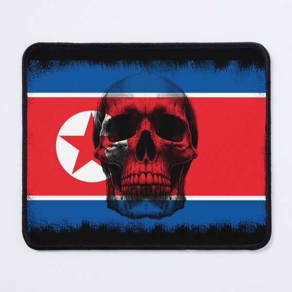 Item preview, NORTH KOREA SKULL FLAG NATION RAREART COUNTRY HALLOWEEN #ogirdor designed and sold by ogirdorgraphics.