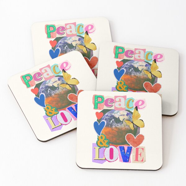 Item preview, Peace & Love - Retro Vintage Magazine Cut Outs designed and sold by TheLoveShop.