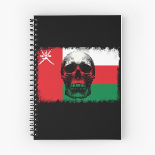 Item preview, OMAN SKULL FLAG NATION RAREART COUNTRY HALLOWEEN #ogirdor designed and sold by ogirdorgraphics.