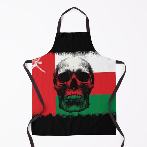 Item preview, OMAN SKULL FLAG NATION RAREART COUNTRY HALLOWEEN #ogirdor designed and sold by ogirdorgraphics.