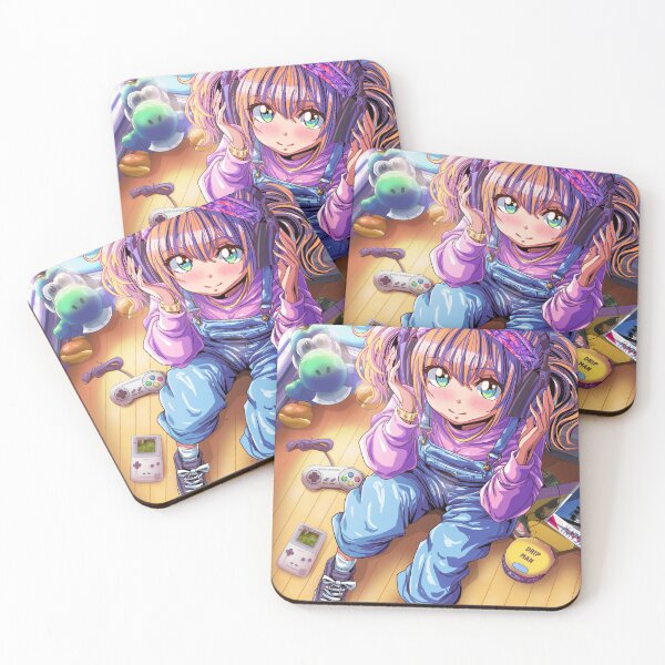 Item preview, Lo-Fi Anime Girl Listening to Music designed and sold by AirForceTuan.