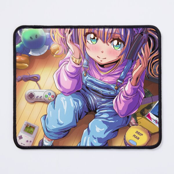 Item preview, Lo-Fi Anime Girl Listening to Music designed and sold by AirForceTuan.
