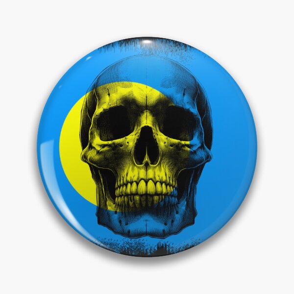 Item preview, PALAU SKULL FLAG NATION RAREART COUNTRY HALLOWEEN #ogirdor designed and sold by ogirdorgraphics.