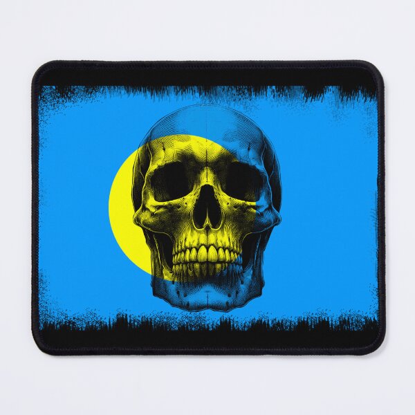Item preview, PALAU SKULL FLAG NATION RAREART COUNTRY HALLOWEEN #ogirdor designed and sold by ogirdorgraphics.