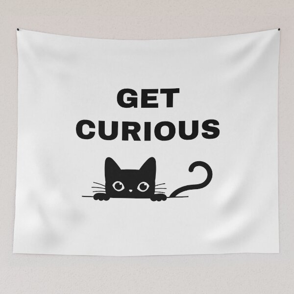 Item preview, Get Curious Motivation Inspiration Stay Curious Like A Cat designed and sold by StudioTina.