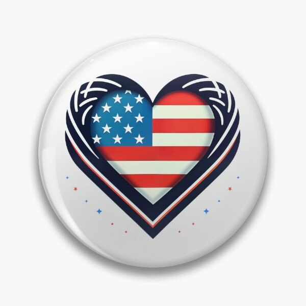 Item preview, USA Flag - Pride Heart designed and sold by Vashy56.