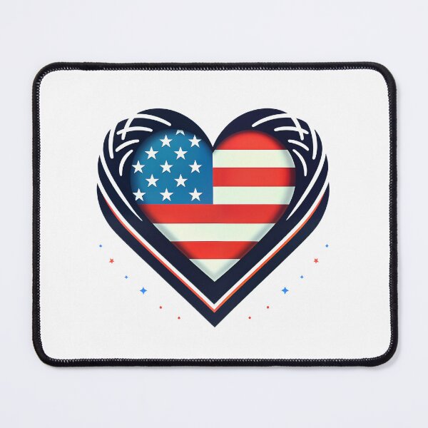Item preview, USA Flag - Pride Heart designed and sold by Vashy56.