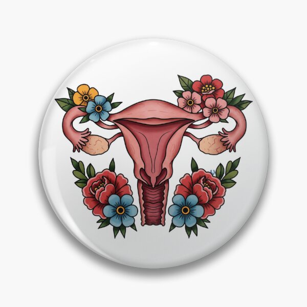 Item preview, Uterus Neo-Traditional Tattoo Style Pathology Assistant Medicine Anatomy designed and sold by LethallyBlonde.