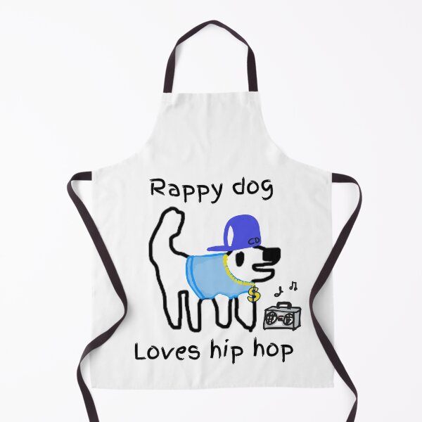 Item preview, Rappy Dog! Crappy dog loves hip hop! designed and sold by TheRubberOnion.