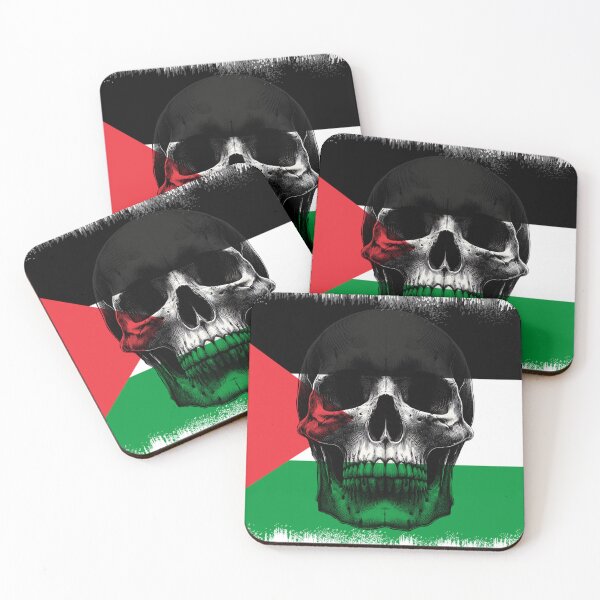 Item preview, PALESTINE SKULL FLAG NATION RAREART COUNTRY HALLOWEEN #ogirdor designed and sold by ogirdorgraphics.
