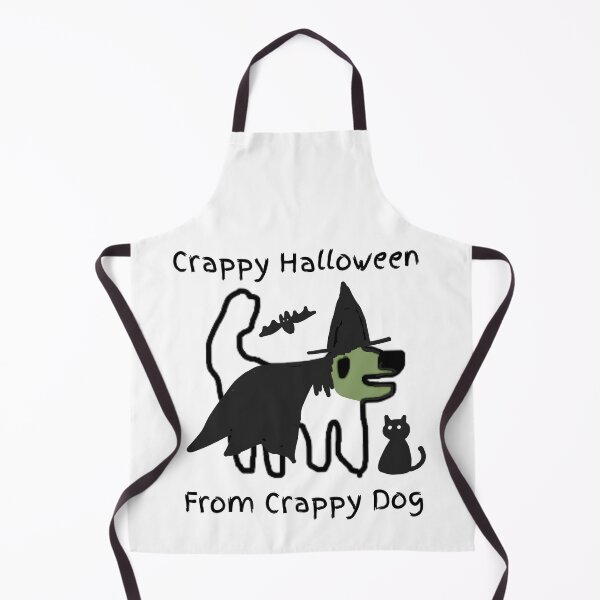 Item preview, Crappy Halloween! Crappy dog loves witches and scary things designed and sold by TheRubberOnion.