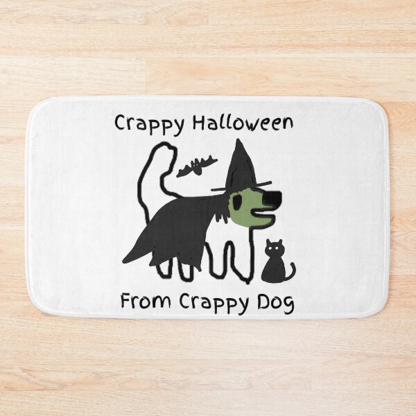 Item preview, Crappy Halloween! Crappy dog loves witches and scary things designed and sold by TheRubberOnion.