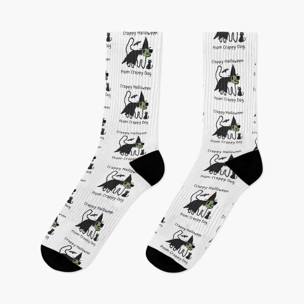 Item preview, Crappy Halloween! Crappy dog loves witches and scary things designed and sold by TheRubberOnion.