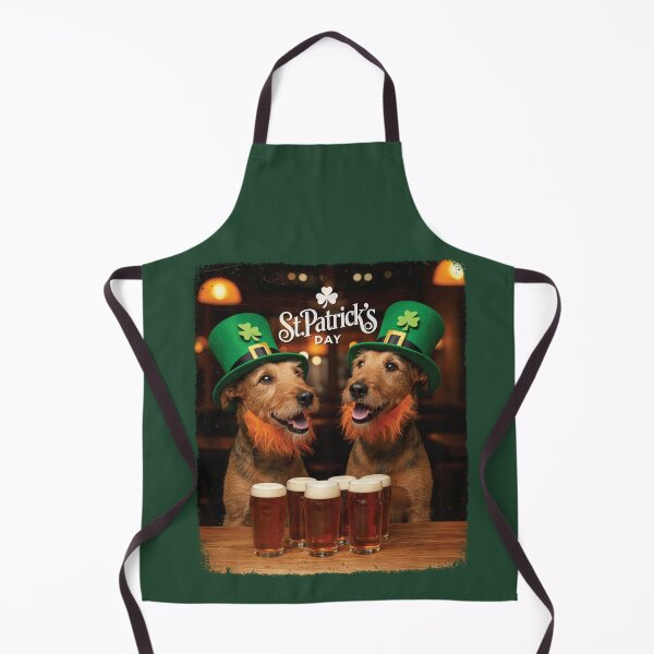 Item preview, Funny St Patricks Day Irish Terrier Selfie Leprechaun Irish Pub designed and sold by d247.