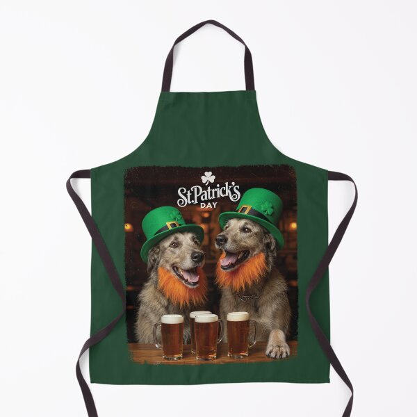 Item preview, Funny St Patricks Day Irish WolfHound Selfie Leprechaun Irish Pub designed and sold by d247.