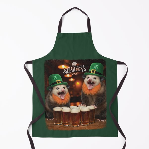 Item preview, Funny St Patricks Day Opossum Selfie Leprechaun Irish Pub designed and sold by d247.