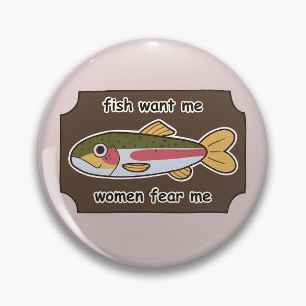 Item preview, Fish Want Me Women Fear Me Mounted Rainbow Trout designed and sold by sarahweber.art.