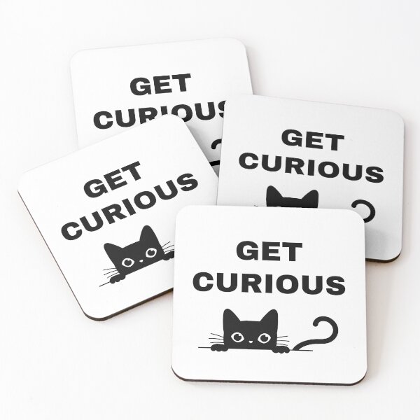 Item preview, Get Curious Motivation Inspiration Stay Curious Like A Cat designed and sold by StudioTina.