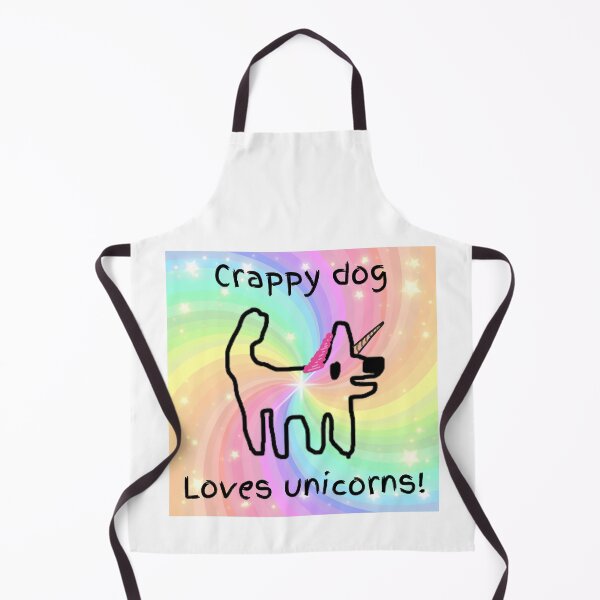 Item preview, Crappy dog loves unicorns! (and all fantasy creatures) designed and sold by TheRubberOnion.